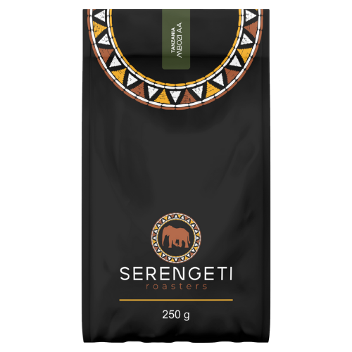 Serengeti Roasters Mbozi AA single-origin coffee from Tanzania – notes of stone fruit, caramelised sugar and sweet orange.
