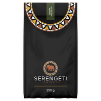 Serengeti Roasters Mbozi AA single-origin coffee from Tanzania – notes of stone fruit, caramelised sugar and sweet orange.
