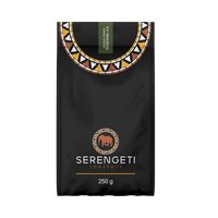 Serengeti Roasters Mbozi AA single-origin coffee from Tanzania – notes of stone fruit, caramelised sugar and sweet orange.